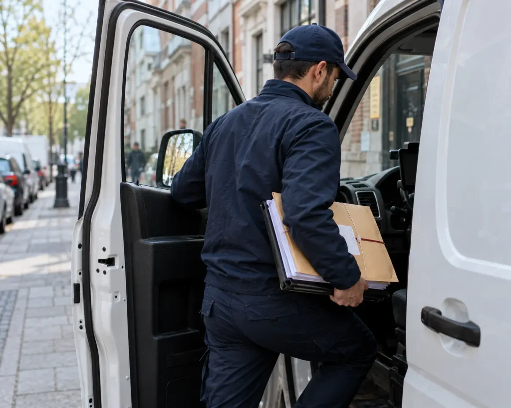 Juridische koerier vertrekt met spoed voor advocatuur en notariaat