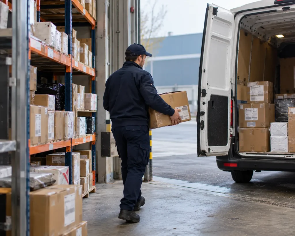 Opslag op aanvraag gekoppeld aan directe bezorging