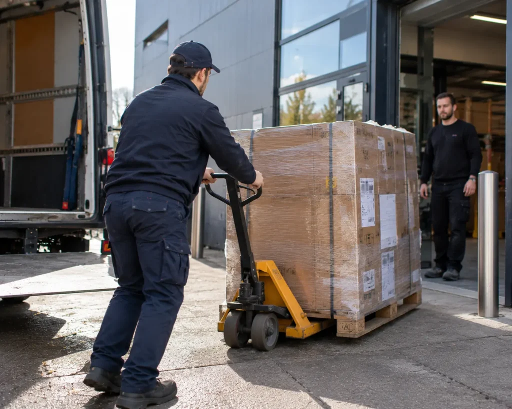 Pallet rechtstreeks bezorgd zonder overslag