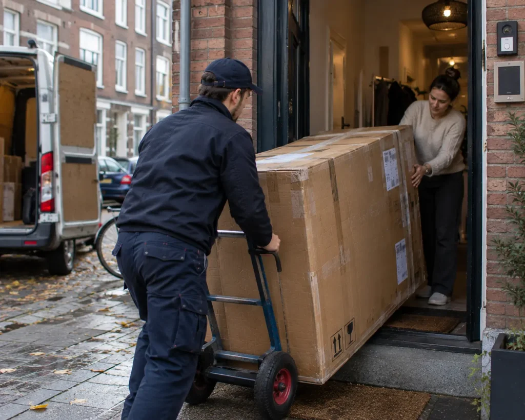 Zwaar pakket tot 500 kg rechtstreeks van deur tot deur